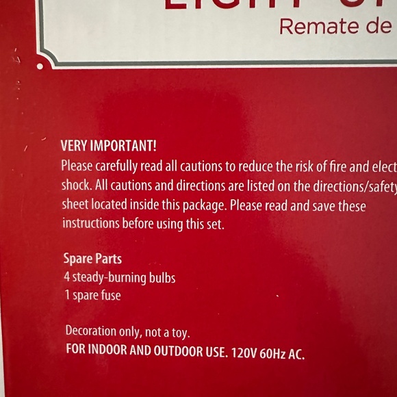 NWT Holiday Time Silver Star Light-Up Tree Topper - Picture 10 of 14